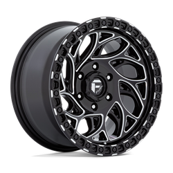 Fuel 1 Piece D840 Runner Or Gloss Black Milled 15x10 5x114.3 (5x4.5) BP 3.81 BS -43MM Offset 72.56MM hub bore