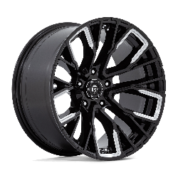 Fuel 1 Piece D849 Rebar Gloss Black Milled 20x10 5x139.7 (5x5.5) BP 4.79 BS -18MM Offset 78.10MM hub bore