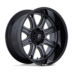 Fuel 1 Piece FC853 Darkstar Matte Gunmetal With Black Lip 20x10 5x127 (5x5), 5x139.7 (5x5.5) BP 4.79 BS -18MM Offset 87.10MM hub bore