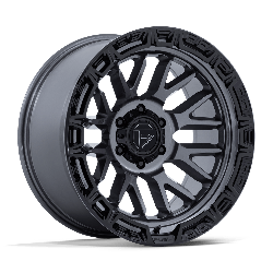 Fuel 1 Piece FC890 Rail Gloss Gunmetal With Gloss Black Lip 17x9 5x127 (5x5) BP 4.53 BS -12MM Offset 71.50MM hub bore