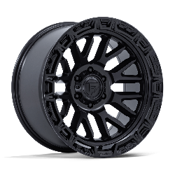 Fuel 1 Piece FC890 Rail Matte Black With Gloss Black Lip 17x9 5x127 (5x5) BP 5.04 BS +1MM Offset 71.50MM hub bore