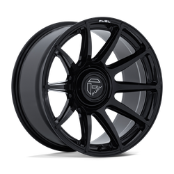 Fuel 1 Piece FC906 Halo Gloss Black 20x9 3 to 7 lug 5.04 BS +1MM Offset 78.10MM hub bore