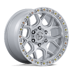 Fuel 1 Piece FC908 Puma Gloss Silver With Machined Face 17x9 5x127 (5x5) BP 4.53 BS -12MM Offset 71.50MM hub bore