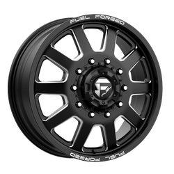 DE09 FF09D Matte Black Milled 24x8.25 10x225 -225mm