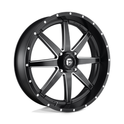 Fuel UTV D538 Maverick UTV Matte Black Milled 24x7 4x137 BP 4.51 BS +13MM Offset 110.10MM hub bore