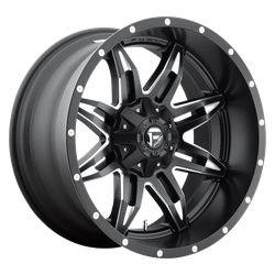Lethal 14x7 Gloss Black Milled 4x156 Bolt Pattern 13mm Offset