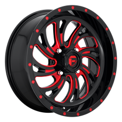 Kompressor 18x7 Gloss Black Red Tinted Clear 4x156 Bolt Pattern 13mm Offset