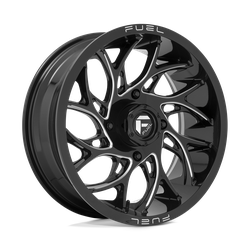 Fuel UTV D741 Runner UTV Gloss Black Milled 18x7 4x156 BP 4.51 BS +13MM Offset 132.00MM hub bore
