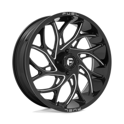 Fuel UTV D741 Runner UTV Gloss Black Milled 22x7 4x156 BP 4.51 BS +13MM Offset 132.00MM hub bore