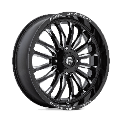 Fuel UTV D821 Arc UTV Gloss Black Milled 22x7 4x156 BP 4.51 BS +13MM Offset 132.00MM hub bore