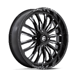 Fuel UTV D821 Arc UTV Gloss Black Milled 24x7 4x156 BP 4.51 BS +13MM Offset 132.00MM hub bore