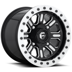 Hardline Bead Lock - Off Road Only 15x7 Gloss Black Milled 4x156 Bolt Pattern 38mm Offset