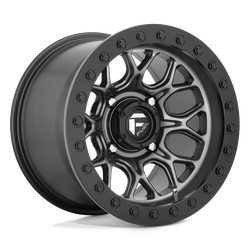 Tech Bead Lock - Off Road Only 15x10 Matte Gun Metal Black Bead Ring 4x156 Bolt Pattern 0mm Offset