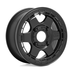D922 Block BL - OFF ROAD ONLY Matte Black Black Ring 15x6 4x156 +38mm