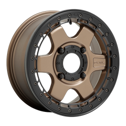 D924 Block BL - OFF ROAD ONLY Matte Bronze Black Ring 15x6 4x137 +38mm
