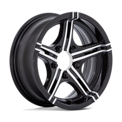Helo HE1827 Gloss Black Machined 14x6 5x114.3 (5x4.5) BP 3.26 BS -6MM Offset 74.40MM hub bore