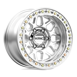 KMC KM235 Grenade Crawl Beadlock Machined 17x9 6x139.7 (6x5.5) BP 3.50 BS -38MM Offset 108.00MM hub bore