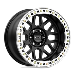 KMC KM235 Grenade Crawl Beadlock Satin Black 20x10 6x139.7 (6x5.5) BP 3.61 BS -48MM Offset 108.00MM hub bore