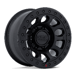 KMC KM241 E25 Beadlock Blackout 17x9 8x165.1 (8x6.5) BP 3.50 BS -38MM Offset 125.10MM hub bore