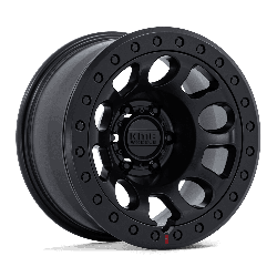 KMC KM241 E25 Beadlock Blackout 17x9 5x127 (5x5) BP 4.53 BS -12MM Offset 71.50MM hub bore
