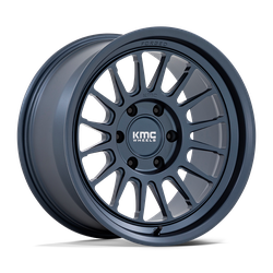 KMC KM447 Impact Forged Monoblock Metallic Blue 17x8.5 6x139.7 (6x5.5) BP 4.36 BS -10MM Offset 106.10MM hub bore