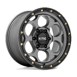 KMC KM541 Dirty Harry Satin Gray With Black Lip 20x9 6x135 BP 5.00 BS 0MM Offset 87.10MM hub bore