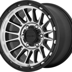 Impact 16x8 Satin Black Machined 5x150 Bolt Pattern 0mm Offset