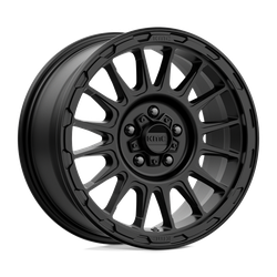 KMC KM542 Impact Satin Black 17x8 5x114.3 (5x4.5) BP 5.88 BS +35MM Offset 72.56MM hub bore