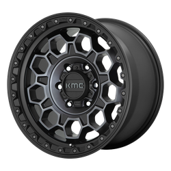 KM545 Trek Satin Black With Gray Tint 17x8 5x114.3 (5x4.5) +35mm