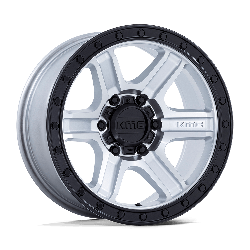 KMC KM551 Outrun Machined With Gloss Black Lip 17x8.5 5x127 (5x5) BP 4.36 BS -10MM Offset 71.50MM hub bore
