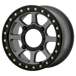 Addict 2 Beadlock 14x7 Satin Gray 4x137 Bolt Pattern 38mm Offset