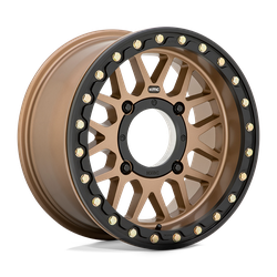 Grenade Beadlock 15x6 Satin Bronze 4x156 Bolt Pattern 38mm Offset