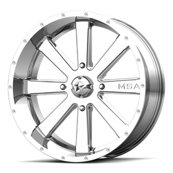Flash 20x7 Chrome 4x137 Bolt Pattern 0mm Offset