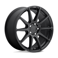 Niche 1 Piece M147 Essen Matte Black 18x8 5x112 BP 6.15 BS +42MM Offset 66.56MM hub bore