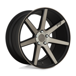 Niche 1 Piece M150 Verona Matte Black Machined 19x8.5 5x112 BP 6.09 BS +34MM Offset 66.56MM hub bore