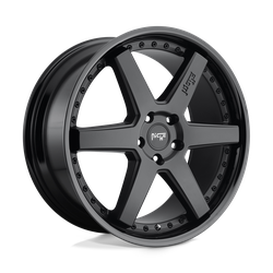 Niche 1 Piece M192 Altair Gloss Black Matte Black 19x10 5x112 BP 7.47 BS +50MM Offset 66.56MM hub bore