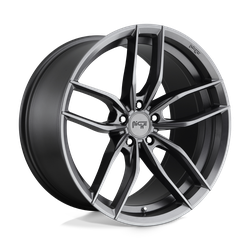 Niche 1 Piece M204 Vosso Matte Anthracite 17x8 5x112 BP 6.07 BS +40MM Offset 66.56MM hub bore