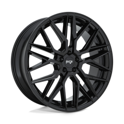 Niche 1 Piece M224 Gamma Gloss Black 19x8.5 5x112 BP 6.13 BS +35MM Offset 66.56MM hub bore