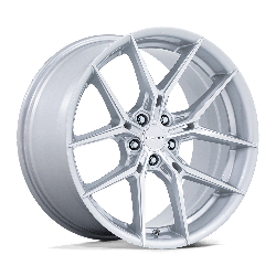 Niche 1 Piece NC279 Prodigy 5 Silver With Machined Face 18x8.5 5x114.3 (5x4.5) BP 6.13 BS +35MM Offset 72.56MM hub bore