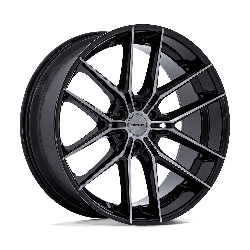 Niche 1 Piece NC280 Prodigy 6 Gloss Black Dark Tinted Clear 24x10 6x135 BP 6.48 BS +25MM Offset 87.10MM hub bore