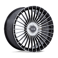 Niche 1 Piece NC282 Serene Gloss Black With Machined Face 20x9 5 lug 5.79 BS +20MM Offset 72.56MM hub bore
