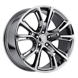 Performance Replicas PR137 Black Chrome 20x9 5x127 (5x5) BP 6.34 BS +34MM Offset 71.50MM hub bore