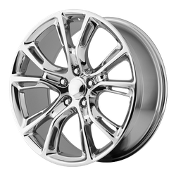 Performance Replicas PR137 Chrome 20x10 5x127 (5x5) BP 7.47 BS +50MM Offset 71.50MM hub bore
