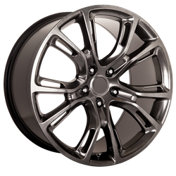 Performance Replicas PR137 Hyper Silver Dark 20x9 5x127 (5x5) BP 6.34 BS +34MM Offset 71.50MM hub bore