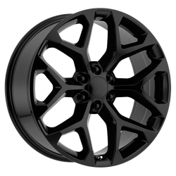 Performance Replicas PR176 Matte Black 22x9 6x139.7 (6x5.5) BP 5.94 BS +24MM Offset 78.10MM hub bore