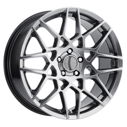 Performance Replicas PR178 Hyper Silver 19x9.5 5x114.3 (5x4.5) BP 6.43 BS +30MM Offset 70.70MM hub bore