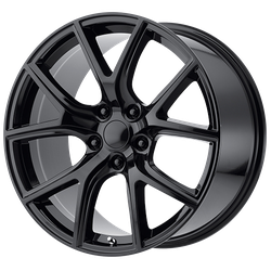 Performance Replicas PR181 Gloss Black 20x10 5x127 (5x5) BP 7.47 BS +50MM Offset 71.50MM hub bore