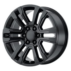 Performance Replicas PR182 Gloss Black 20x9 6x139.7 (6x5.5) BP 5.94 BS +24MM Offset 78.10MM hub bore