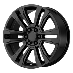 Performance Replicas PR182 Satin Black 20x9 6x139.7 (6x5.5) BP 5.94 BS +24MM Offset 78.10MM hub bore