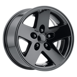 Performance Replicas PR185 Gloss Black 16x8 5x114.3 (5x4.5) BP 4.50 BS 0MM Offset 71.50MM hub bore